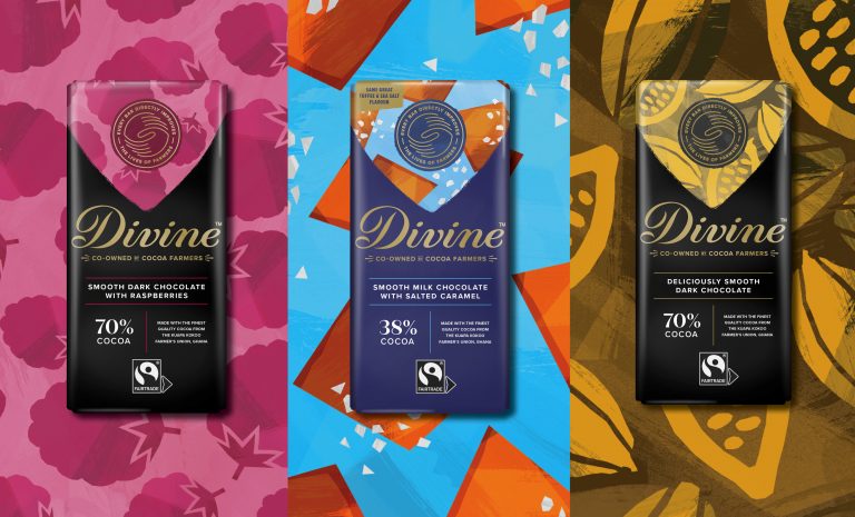 Divine Chocolate the only Fairtrade and B Corp-certified chocolate business that is co-owned by cocoa farmers